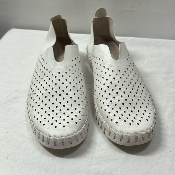 Ilse Jacobsen Tulip 139 Perforated Microfiber Slip Ons, EU 41 - Picture 1 of 8
